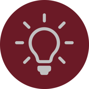 Light bulb icon red.svg